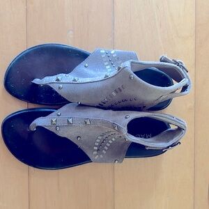 Madison Ladies Chocolate Brown Italian Sandals Size 6.5